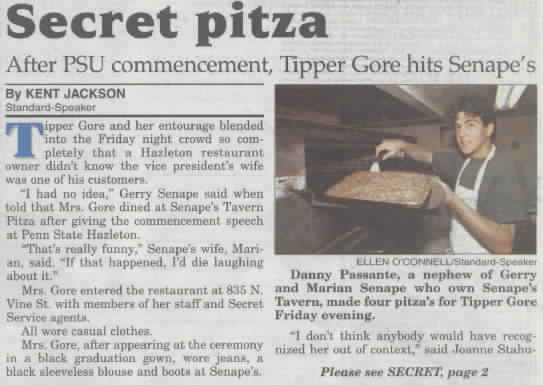 Secret Pizza Newspaper Image